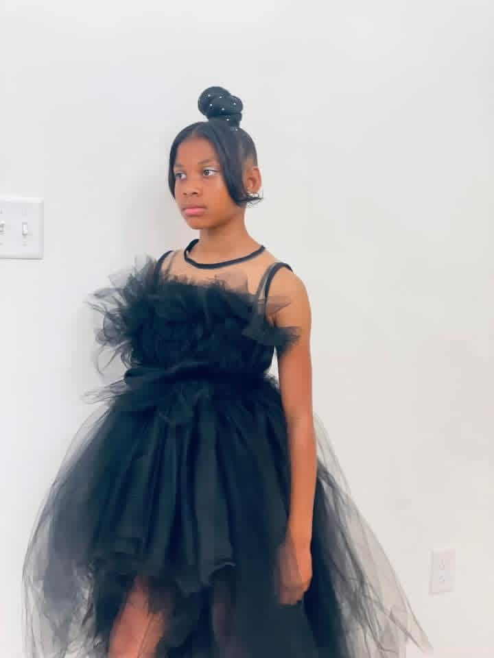 MIDNIGHT TULLE COUTURE DRESS